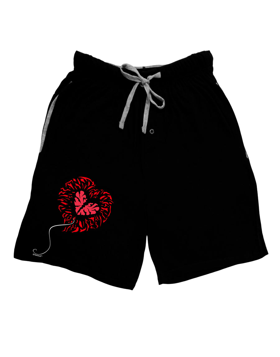 Broken Heart Popped Red Heart Balloon Adult Lounge Shorts - Red or Black-Lounge Shorts-TooLoud-Red-Small-Davson Sales