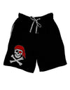 Pirate Skull Adult Lounge Shorts-Lounge Shorts-TooLoud-Black-Small-Davson Sales