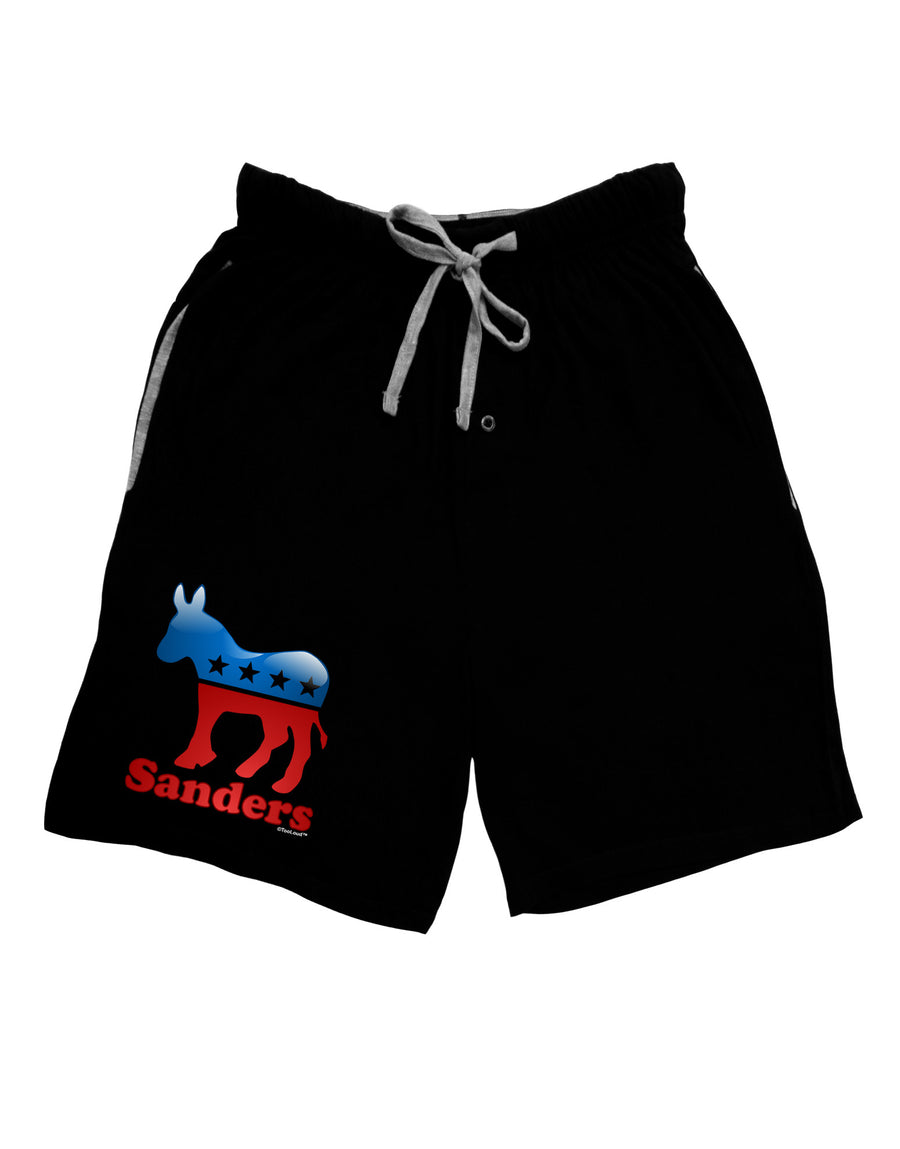 Sanders Bubble Symbol Adult Lounge Shorts-Lounge Shorts-TooLoud-Black-Small-Davson Sales