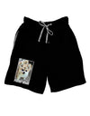 Pomeranian Step Out Adult Lounge Shorts by TooLoud-Lounge Shorts-TooLoud-Black-Small-Davson Sales