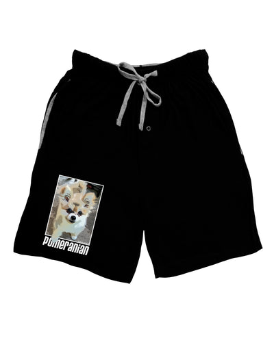 Pomeranian Step Out Adult Lounge Shorts by TooLoud-Lounge Shorts-TooLoud-Black-Small-Davson Sales