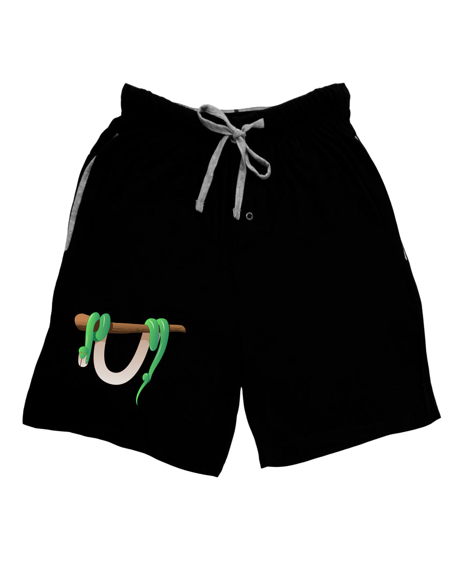 Anaconda Design Green Adult Lounge Shorts - Red or Black-Lounge Shorts-TooLoud-Red-Small-Davson Sales