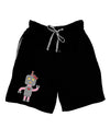 Cute Robot Female Adult Lounge Shorts-Lounge Shorts-TooLoud-Black-Small-Davson Sales