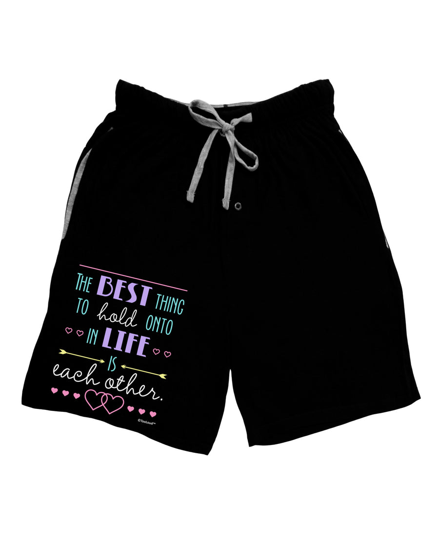 The Best Thing to Hold Onto in Life is Each Other - Color Adult Lounge Shorts-Lounge Shorts-TooLoud-Red-Small-Davson Sales