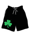 Shamrock Vector Design Adult Lounge Shorts - Red or Black by TooLoud-Lounge Shorts-TooLoud-Black-Small-Davson Sales