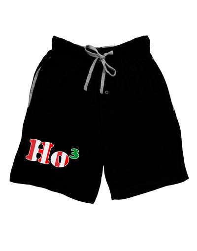 Ho Ho Ho Math Christmas Adult Lounge Shorts - Red or Black-Lounge Shorts-TooLoud-Black-Small-Davson Sales