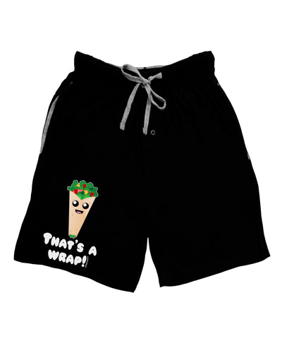 Thats A Wrap Cute Wrap Adult Lounge Shorts-Lounge Shorts-TooLoud-Black-Small-Davson Sales