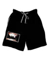 Nighttime Flamingos Adult Lounge Shorts-Lounge Shorts-TooLoud-Black-Small-Davson Sales