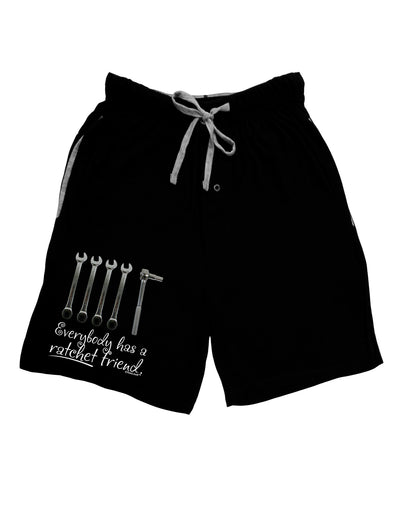 Ratchet Friend Adult Lounge Shorts-Lounge Shorts-TooLoud-Black-Small-Davson Sales