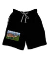 Colorado Mountains Forrest Text Adult Lounge Shorts-Lounge Shorts-TooLoud-Black-Small-Davson Sales