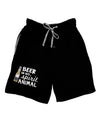 Beer Is My Spirit Animal Adult Lounge Shorts-Lounge Shorts-TooLoud-Black-Small-Davson Sales