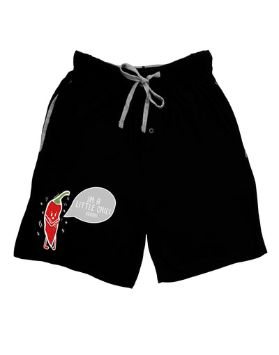 I'm a Little Chilli Dark Adult Lounge Shorts-Lounge Shorts-TooLoud-Black-Small-Davson Sales