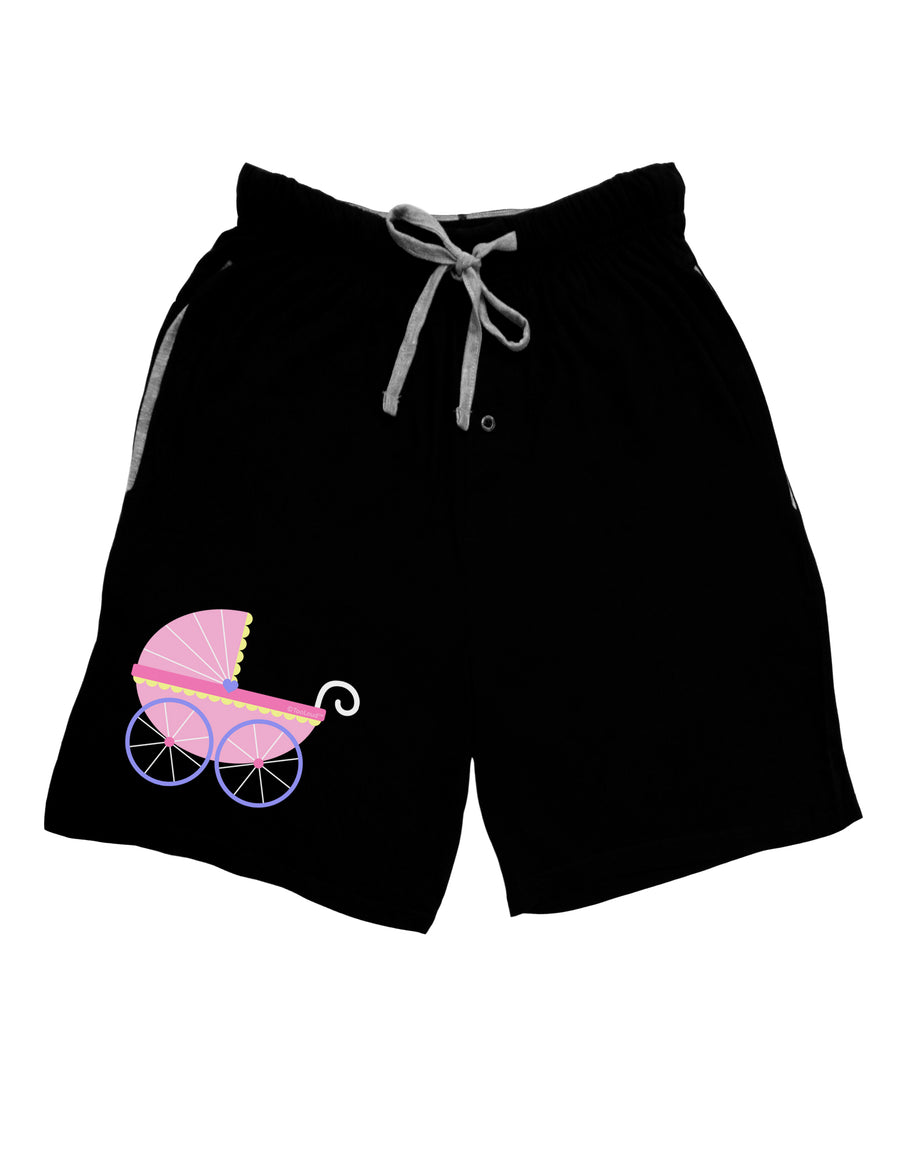 Baby Girl Carriage Adult Lounge Shorts-Lounge Shorts-TooLoud-Red-Small-Davson Sales