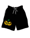 Trick or Treat Jack Yellow Adult Lounge Shorts-Lounge Shorts-TooLoud-Black-Small-Davson Sales