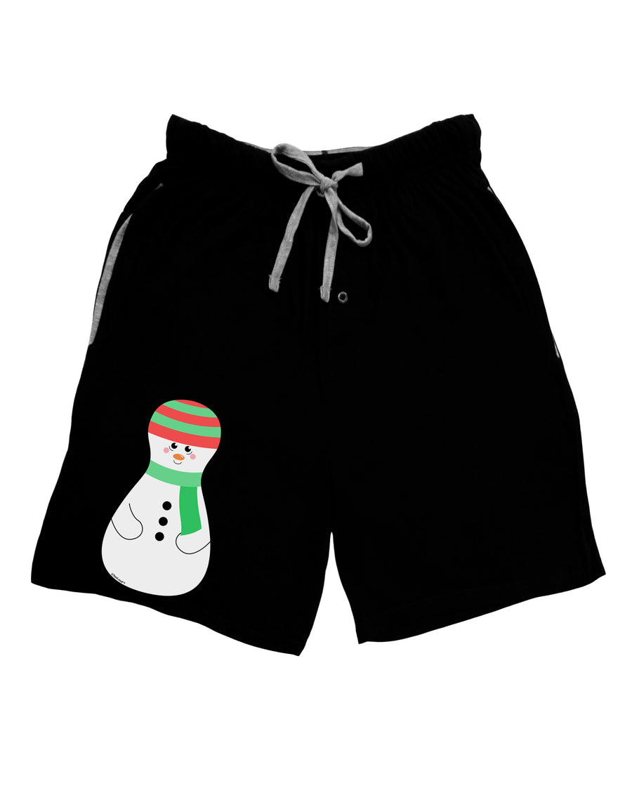 Cute Snowman Matryoshka Nesting Doll - Christmas Adult Lounge Shorts - Red or Black-Lounge Shorts-TooLoud-Red-Small-Davson Sales