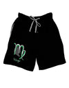 Virgo Symbol Adult Lounge Shorts-Lounge Shorts-TooLoud-Black-Small-Davson Sales