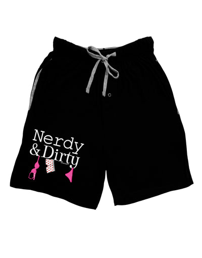 Nerdy and Dirty Adult Lounge Shorts-Lounge Shorts-TooLoud-Black-Small-Davson Sales