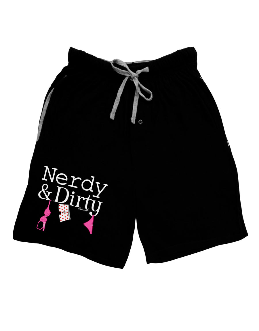 Nerdy and Dirty Adult Lounge Shorts-Lounge Shorts-TooLoud-Red-Small-Davson Sales