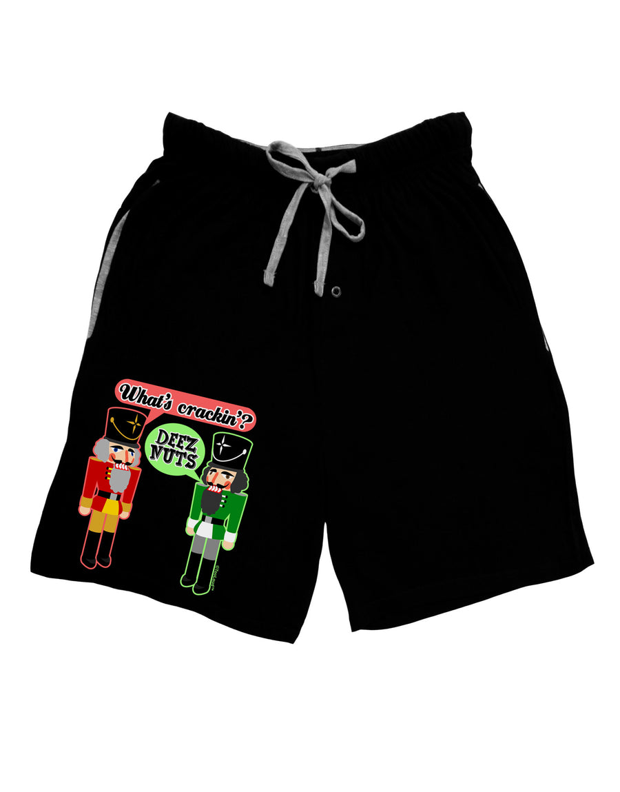 Whats Crackin - Deez Nuts Adult Lounge Shorts by-Lounge Shorts-TooLoud-Red-Small-Davson Sales