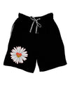 Pretty Daisy Heart Adult Lounge Shorts-Lounge Shorts-TooLoud-Black-Small-Davson Sales