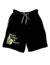 Don't Worry Be Hoppy Dark Adult Lounge Shorts-Lounge Shorts-TooLoud-Black-Small-Davson Sales