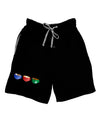 Cute Holiday Drink Set - Christmas Adult Lounge Shorts - Red or Black-Lounge Shorts-TooLoud-Black-Small-Davson Sales