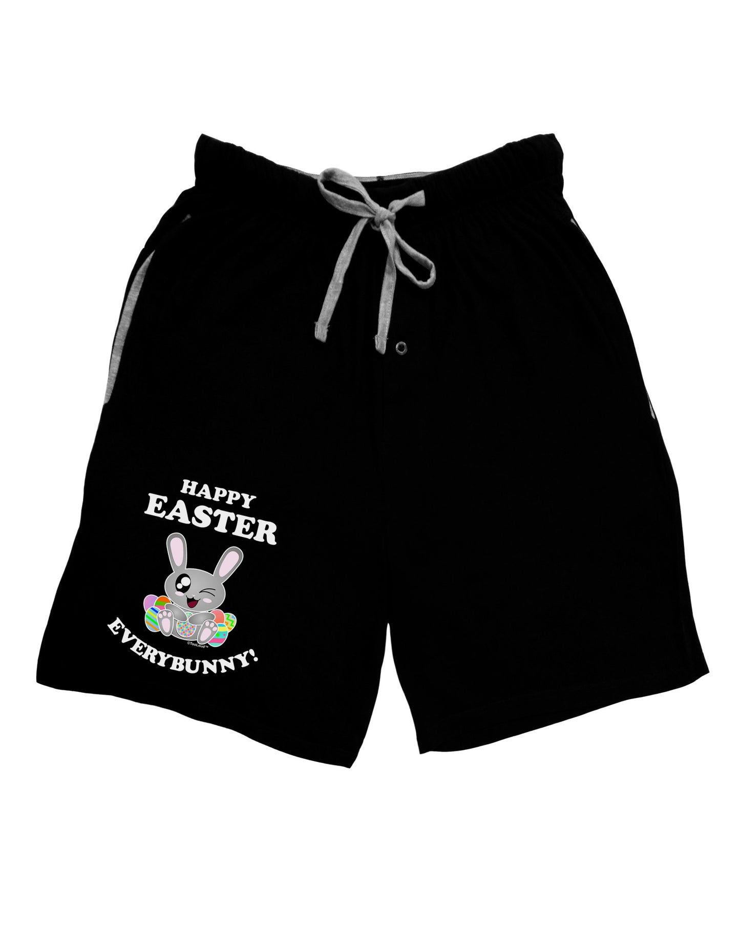 Happy Easter Everybunny Adult Lounge Shorts-Lounge Shorts-TooLoud-Black-Small-Davson Sales