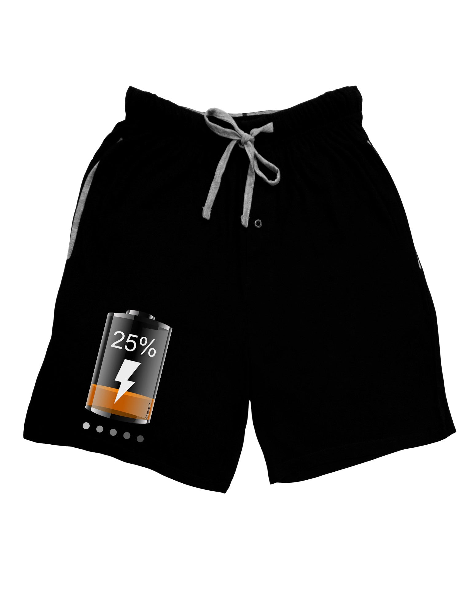 Low Energy 25 Percent Adult Lounge Shorts-Lounge Shorts-TooLoud-Black-Small-Davson Sales