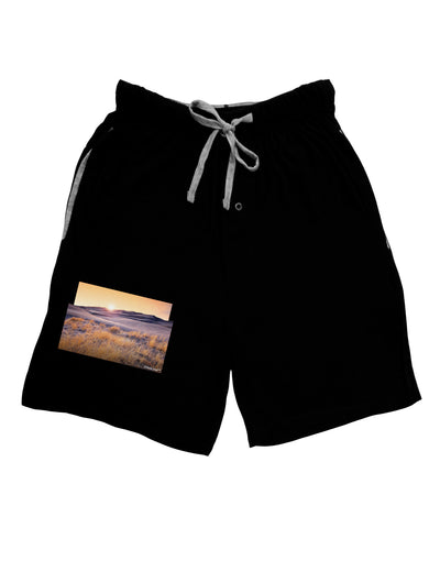 Colorado Sand Dunes Cutout Relaxed Adult Lounge Shorts-Lounge Shorts-TooLoud-Black-Small-Davson Sales