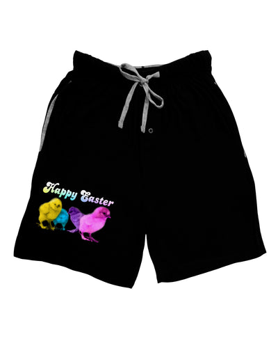 Happy Easter Peepers Adult Lounge Shorts-Lounge Shorts-TooLoud-Black-Small-Davson Sales