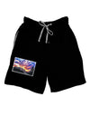 Colorado Rainbow Sunset Relaxed Adult Lounge Shorts-Lounge Shorts-TooLoud-Black-Small-Davson Sales