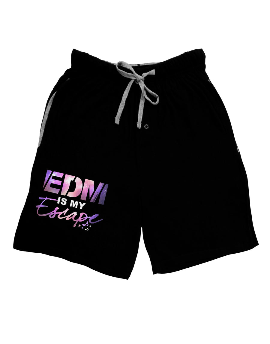 EDM Is My Escape Relaxed Adult Lounge Shorts-Lounge Shorts-TooLoud-Black-Small-Davson Sales