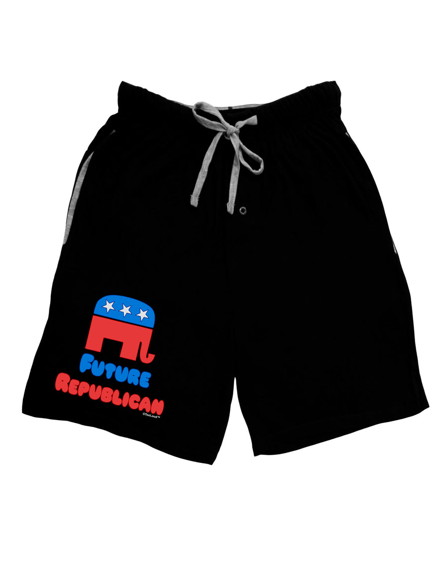 Future Republican Adult Lounge Shorts-Lounge Shorts-TooLoud-Black-Small-Davson Sales