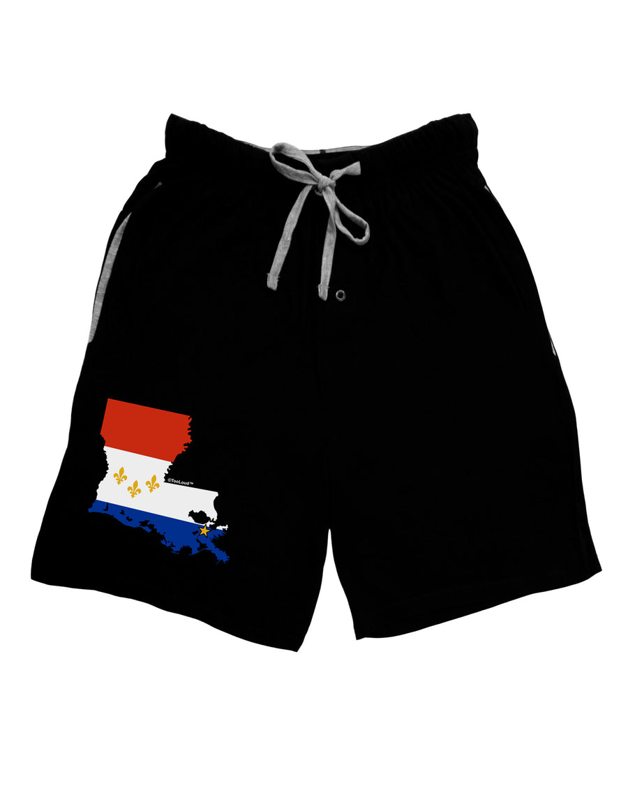 New Orleans Louisiana Flag Adult Lounge Shorts-Lounge Shorts-TooLoud-Red-Small-Davson Sales