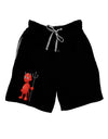 Cute Devil - Halloween Design Adult Lounge Shorts - Red or Black-Lounge Shorts-TooLoud-Davson Sales