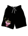 TooLoud Matching Pho Eva Pink Pho Bowl Adult Lounge Shorts-Lounge Shorts-TooLoud-Black-Small-Davson Sales