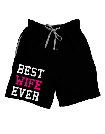 Best Wife Ever Adult Lounge Shorts - Red or Black-Lounge Shorts-TooLoud-Black-Small-Davson Sales