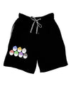 Cute Hatching Chicks Group Adult Lounge Shorts - Red or Black by TooLoud-Lounge Shorts-TooLoud-Black-Small-Davson Sales