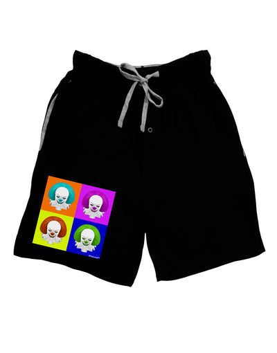 Clown Face Pop Art Adult Lounge Shorts-Lounge Shorts-TooLoud-Black-Small-Davson Sales