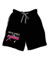 Real Girls Go Fishing Adult Lounge Shorts-Lounge Shorts-TooLoud-Black-Small-Davson Sales