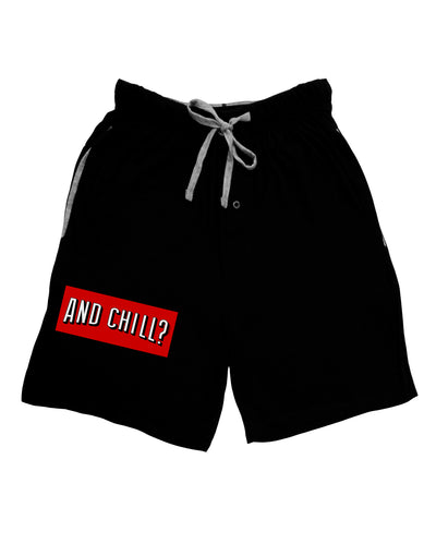 And Chill Adult Lounge Shorts-Lounge Shorts-TooLoud-Black-Small-Davson Sales