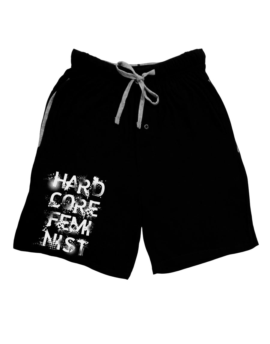 Hardcore Feminist Adult Lounge Shorts-Lounge Shorts-TooLoud-Red-Small-Davson Sales