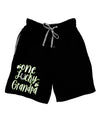 One Lucky Grandpa Shamrock Dark Adult Lounge Shorts-Lounge Shorts-TooLoud-Black-Small-Davson Sales