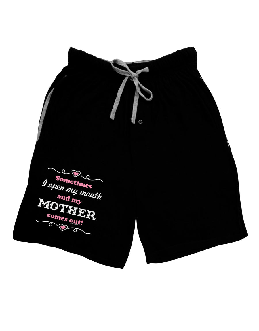 My Mother Comes Out Adult Lounge Shorts-Lounge Shorts-TooLoud-Red-Small-Davson Sales