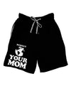 Respect Your Mom - Mother Earth Design Adult Lounge Shorts by TooLoud-Lounge Shorts-TooLoud-Black-Small-Davson Sales