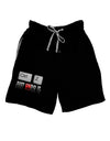 Ctrl Z Just Undo It Adult Lounge Shorts-Lounge Shorts-TooLoud-Black-Small-Davson Sales