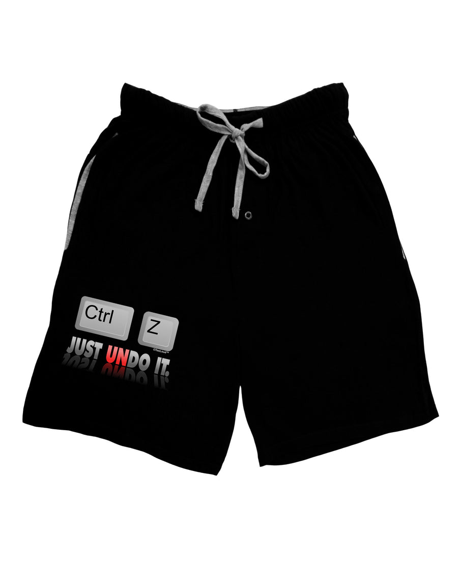 Ctrl Z Just Undo It Adult Lounge Shorts-Lounge Shorts-TooLoud-Red-Small-Davson Sales