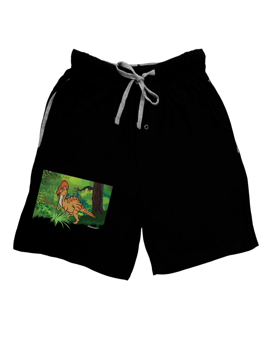 Parasaurolophus Walkeri - Without Name Adult Lounge Shorts by TooLoud-Lounge Shorts-TooLoud-Red-Small-Davson Sales