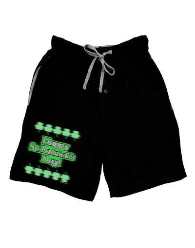 Seeing Double St. Patrick's Day Adult Lounge Shorts-Lounge Shorts-TooLoud-Black-Small-Davson Sales