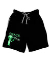 Peace Man Alien Adult Lounge Shorts-Lounge Shorts-TooLoud-Black-Small-Davson Sales